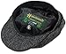 John Hanly Men’s Newsboy Cap 8 Piece Wool Charcoal Herringbone Irish Made