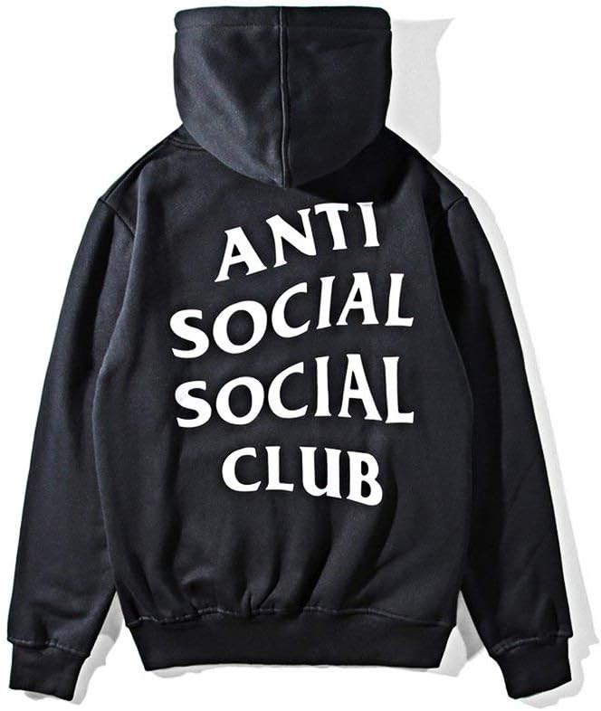 Anti Social Social Club Men's Long Sleeve Pullover Hoodie Sweatershirts S-3XL