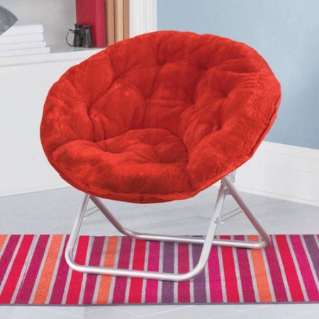 Mainstays Faux-Fur Saucer Chair | Dimensions: 30 Mainstays Faux-Fur Saucer Chair | Dimensions: 30
