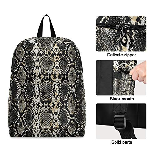 51qS3uFEarL PUXUQU Mochila escolar para niños con estampado de serpiente, mochila de día y viaje, ligera, para niños y niñas PUXUQU Mochila escolar para niños con estampado de serpiente, mochila de día y viaje, ligera, para niños y niñas - Imagen 5