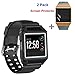 JINGCI Bands with Case for Fitbit Ionic, Shockproof Sport Wristband with 2 Pack Screen Protector for Fitbit Ionic
