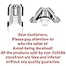Champagne Sealer Stopper, FUNJIA 2 Pack Stainless Steel Reusable Sparkling Wine Bottle Plug Sealer Set with a Longer Sealing Plug to Keep Fresh, Great Accessories for Champagne