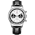 MUKEMAO Men Panda Chronograph 1963 ST1901 Original Movement Manual Winding Luminous Dial 40mm Sapphire Glass Pilots Mechanical Wrist Watch