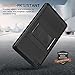 MoKo Case for All-New Amazon Fire 7 Tablet (7th Generation, 2017 Release Only) - [Heavy Duty] Shockproof Full Body Rugged Hybrid Cover with Built-in Screen Protector for Fire 7, Black
