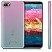 kwmobile Case Compatible with Xiaomi Redmi 6A - Case Transparent Gradient Phone Cover - Bicolor Dark Pink/Blue/Transparent