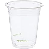 AmazonBasics Compostable 12 oz. Cold Cup, Clear, Pack of 1,000