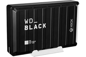 WD_Black D10 12TB Game Drive for Xbox, External HDD, USB 3.2 Gen 1 Type-A, with 1-Month Xbox Game Pass up to 250 MB/s, 7200RPM