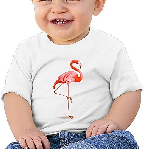 DIMANNU Infants T Shirts Toddlers Cotton Short Sleeves Flamingo Boys Girls 6-24 Months