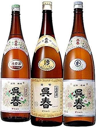 Amazon Co Jp 大阪の銘酒 呉春 特吟 特別吟醸酒 本丸 本醸造酒 池田酒 普通酒 の合計3本セット 1800ml 食品 飲料 お酒