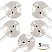 TORCHSTAR G4, GU5.3 Bi-Pin Socket, up to 75 Watts, Ceramic Body with Mica Covers, for LED Halogen Incandescent Light Bulbs, MR11, MR16, Pack of 5