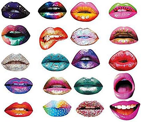 Funny lip photo booth props DIY Kit - Perfect for Wedding Birthday Bachelorette Hen Night Party Supplies - 20 PCS