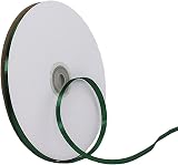 HONGCI 6mm Dark Green Satin Ribbon 91m Gift Wrap Craft Hair Bouquets