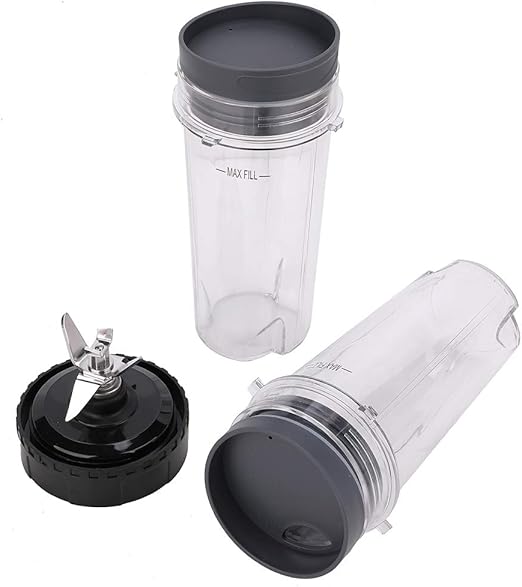 Amazon Com 2 Pack Single Serve 16 Oz Cup Blender Blade Assembly Replacement Parts Compatible With Ninja Bl771 Bl740 Bl770 Bl780 Bl660 Bl810 Bl820 Bl830 Qb3000 Qb3004 Professional Smoothie Blender Kitchen