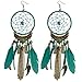 Idealway Feather Dream Catcher Leather Resin Beads Wings Chain Tassel Pendant Long Necklace Earring Drop