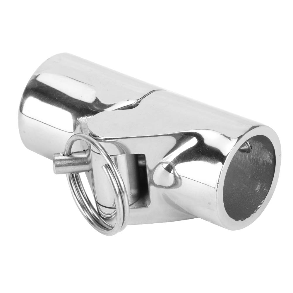 Marine Grade Boat Pipe Connector, Stainless Steel Folding Swivel Coupling Tube Pipe Connector Boat Hardware(22mm)