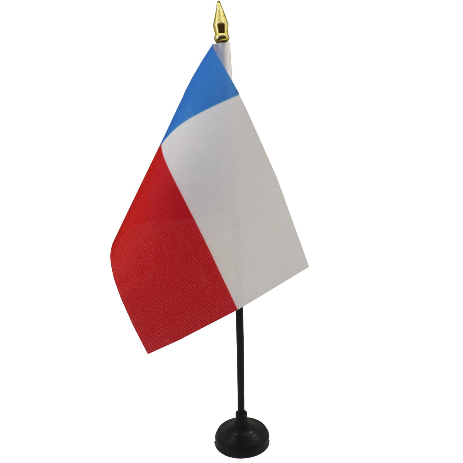 AZ FLAG - Texas Table Flag 4'' x 6'' - Texan Mini Desk Flag 100% Polyester 15 x 10 cm - Office Mini Banner with 10'' Pole - Golden Spear