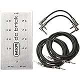 MXR DC Brick Power Supply DC Pedalboard Power Supply Bundle (Standard Polarity) All Power Cables Included with 4 Cables 2 Patch and 2 Instrument Cable
