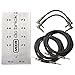 MXR DC Brick Power Supply DC Pedalboard Power Supply Bundle (Standard Polarity) All Power Cables Included with 4 Cables 2 Patch and 2 Instrument Cable