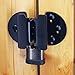 Padlock Protector Heavy Hasp and Handle (Black)