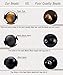 Hamoery Men Women 8mm Natural Stone Lava Rock Diffuser Bracelet Elastic Yoga Agate Beads Bracelet Bangle-21014