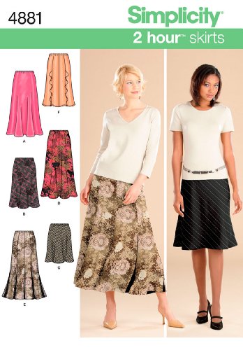Simplicity Sewing Pattern 4881 Misses Skirts, RR (14-16-18-20)