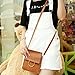 Outtop MINI Messenger Bag Cross Body Hobo Handbag Tote Bags for Women Girl (Brown)