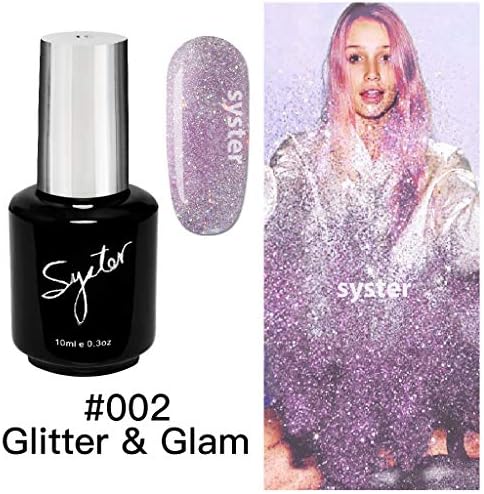 SYSTER 10ml Fall/Winter Nail Art Soak Off UV Gel Polish Manicure UV/LED Lamp (#002)