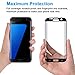 Winage Galaxy S7 Edge Screen Protector Winage, 3D Tempered Glass Screen Cover with 9H Hardness Full Coverage Ultra HD Clear Anti-Bubble Scratchproof - Black