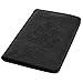 KINGMAS Passport Holder Cover, Vaccine Card Holder RFID Blocking Travel Passport Wallet Leather Case for School Bussiness Trip Travel and Go Abroad (Black, Magnetic Buckle)