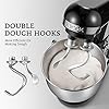 Stand Mixer, Aicok Dough Mixer 1000W with Double Dough Hooks, Whisk, Beater, Pouring Shield, 5L Stainless Steel Bowl, 6 Speed Tilt-Head Food Mixer, Kitchen Electric Mixer