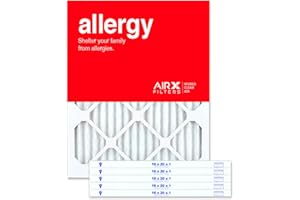 AIRX FILTERS AIRx ALLERGY 16x20x1 MERV 11 Pleated Air Filter - Made in the USA - Box of 6