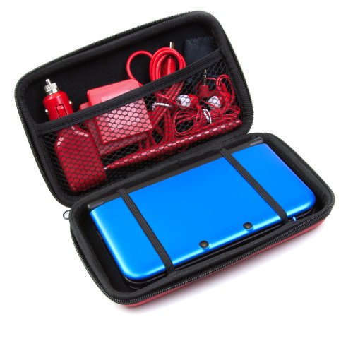 ButterFox 12in1 Accessory Travel Pack / Case For New Nintendo 3DS XL Console Red (New
