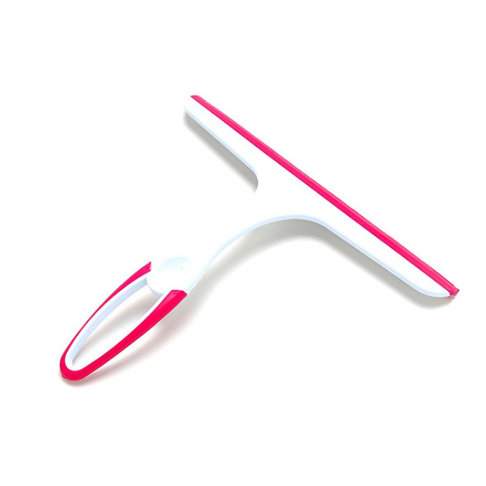 zhouzhouji Mini Glass Window Soap Cleaner Wiper, Squeegee Home Car Blade, Bathroom Mirror Shower Pink