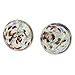 Glass Of Venice Murano Glass Button Stud Earrings - Silver Multicolor Confetti