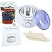 500ml Adjustable Temperature Wax Heater + Lavender Hard Wax Beans Hair Removal Tool Kits Used for Facial Armpits Hands Legs Bikini Line Depilatory (Lavender)