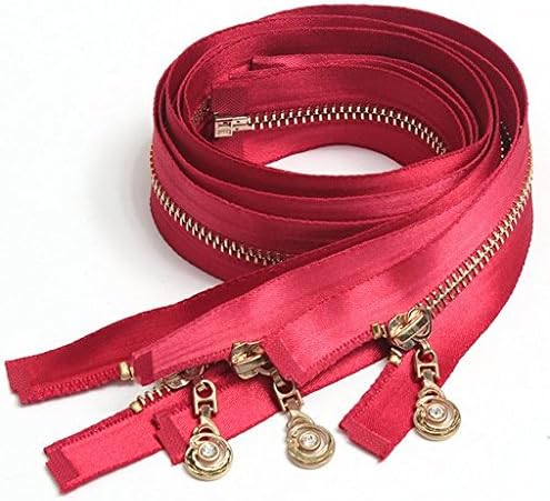 5pcs Coil Lace Zipper Zippers + Puller for Tailor Sewer Craft Bag Wholesale Random color