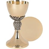 Grape and Leave Chalice and Paten Set