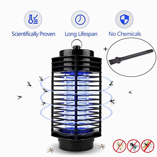 Electric Mosquito Killer Lamp,LED Insect Zapper Repeller, Pest Bug Killer Trap Night Light No Radiation Non-toxic for Standing or Hanging Indoor Outdoor
