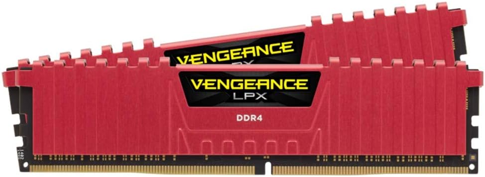 Corsair Vengeance LPX 16GB (2x8GB) DDR4 3200 C16 Red Memory Kit