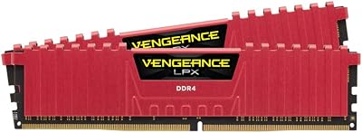 Corsair Vengeance LPX 16GB (2x8GB) DDR4 3200 C16 Red Memory Kit