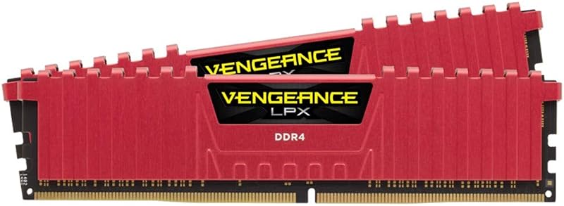 Corsair Vengeance LPX 16GB (2x8GB) DDR4 3200 C16 Red Memory Kit