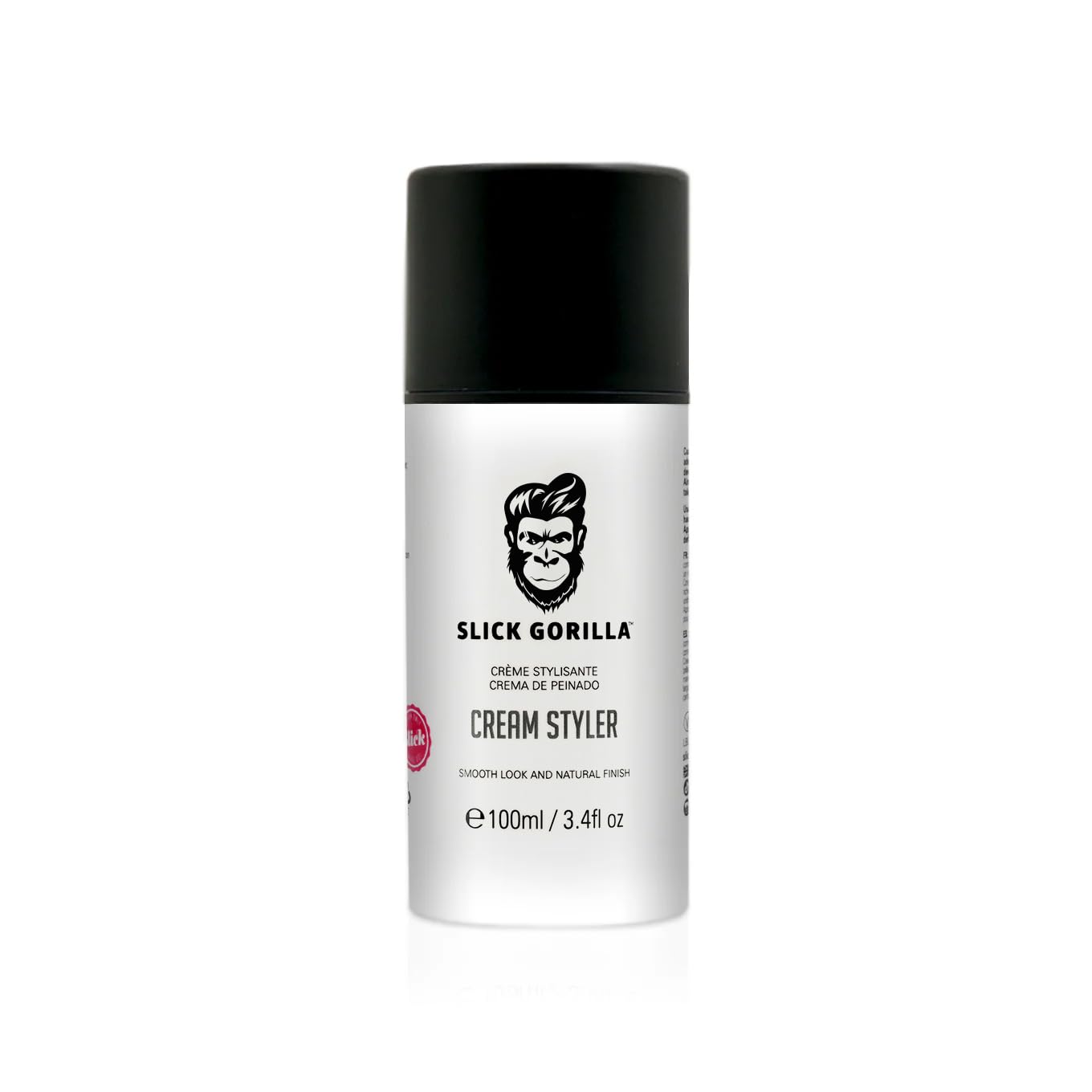 Slick Gorilla Hair Styling Cream 3.38 fl oz (100ml) | Light Flexible Hold | Smooth Frizz Control | Natural Matte Finish | Daily Grooming Cream for Men | Lightweight Non-Greasy Texture