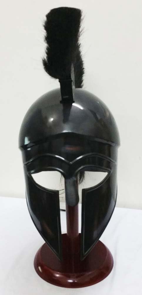THORINSTRUMENTS Greek Corinthian Helmet Ancient Medieval Armor Knight Spartan Replica Helmet With Free Stand - Image 5