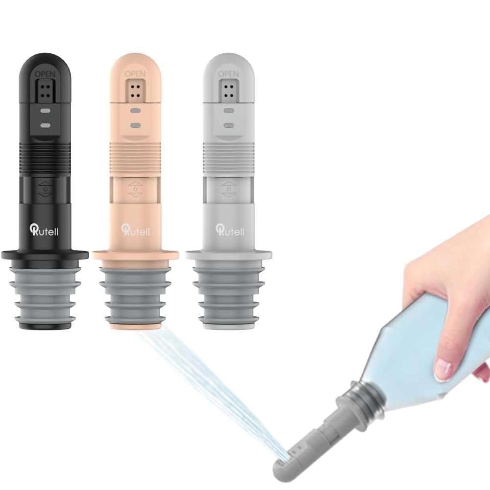 Photo 1 of **2 PIECES**rutell Portable Bidet for Travel, Handheld Toilet Bidet Sprayer for Toilet, 3pcs High Pressure Bidet Sprayer Fits Bottleneck 21-25mm Water Bottles for Women & Children Camping.