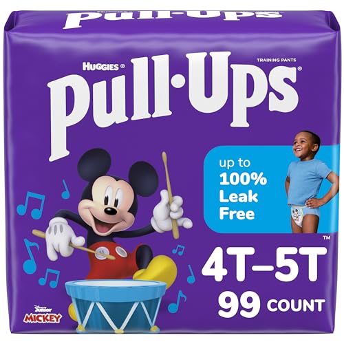 Pull-Ups Boys' Potty Training Pants, 4T-5T (38-50 lbs), 99 Count