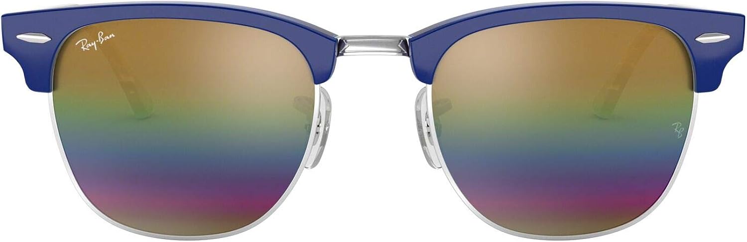 Ray-Ban RB 3016 Clubmaster Square Sunglasses, Black/Polarized Green, 49 mm: Shoes