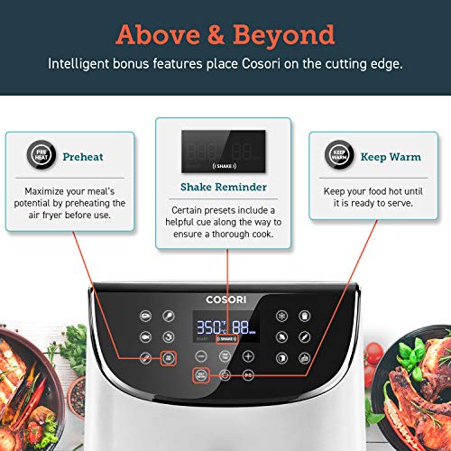 COSORI Air Fryer Max XL(100 Recipes) Digital Hot Oven Cooker, One Touch