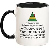 Fonhark - Buddy the Elf Movie World's Best Cup of Coffee, 11 Oz Novelty Coffee Mug/Cup