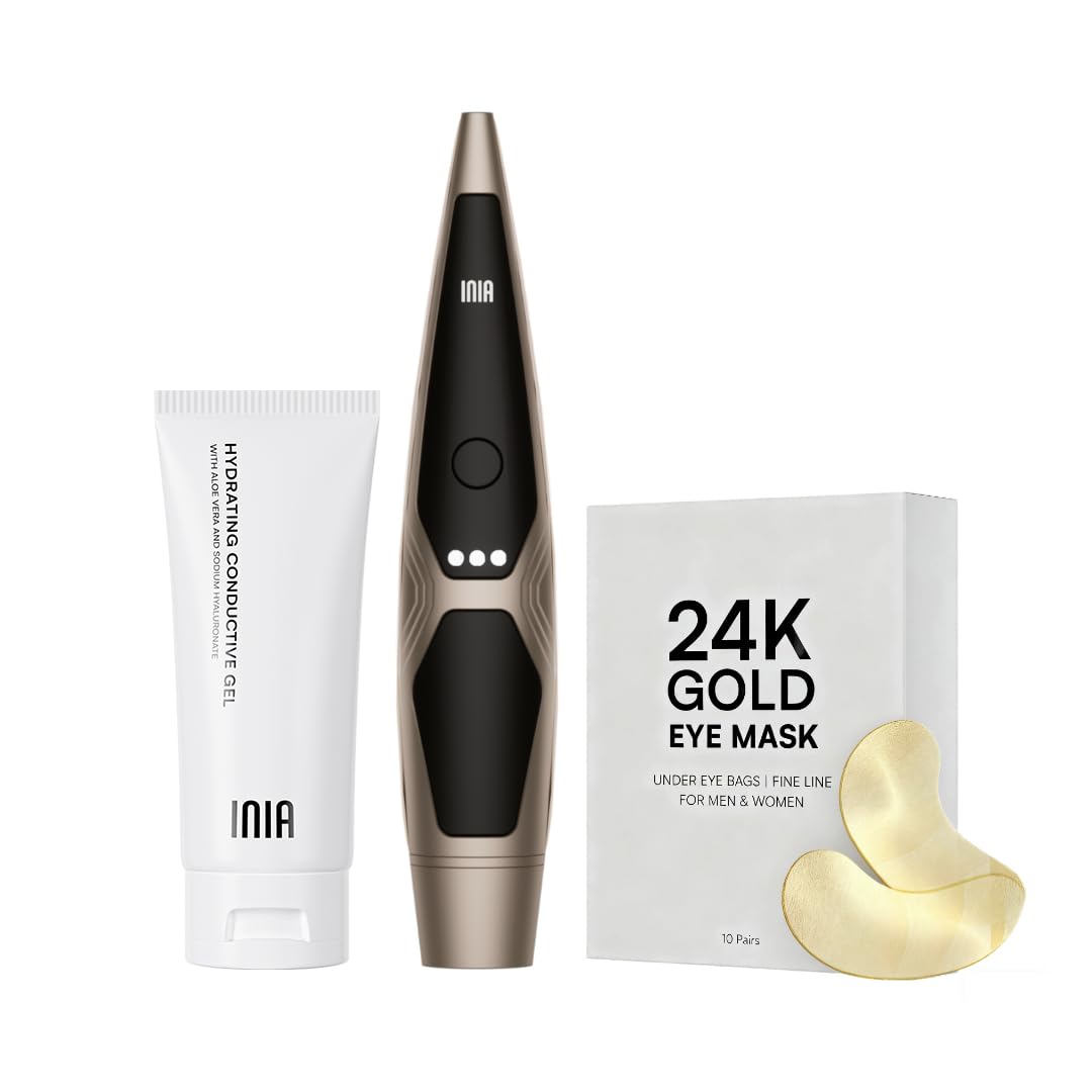 Photo 1 of INIA Red Light Therapy for Face, 4-in-1 Beauty Device with Heat, Vibration, Massage & Red Light for Dark Circles, Puffiness & Skin Firming