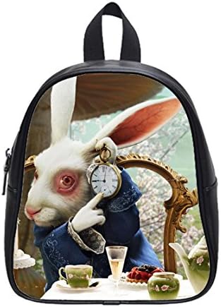 Alice in Wonderland White RabbitCustom School Bag Backpack L